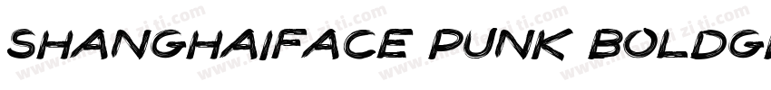 shanghaiface punk boldgb regular字体转换